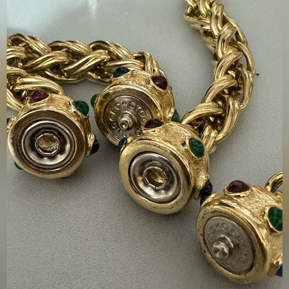 SOLD Stocko Chunky Chain Short Necklace & Bracelet Matching Set - Picture 3 of 7